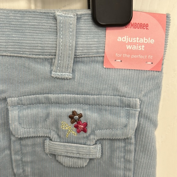 NWT Gymboree Chelsea Girl line blue corduroy 2 pocket skort size 3 - Picture 2 of 3